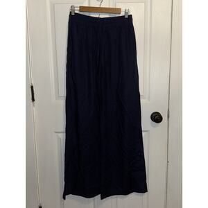 Lotus And Luna‎ Women’s Navy Wide Leg Lounge Pants Size S Small
